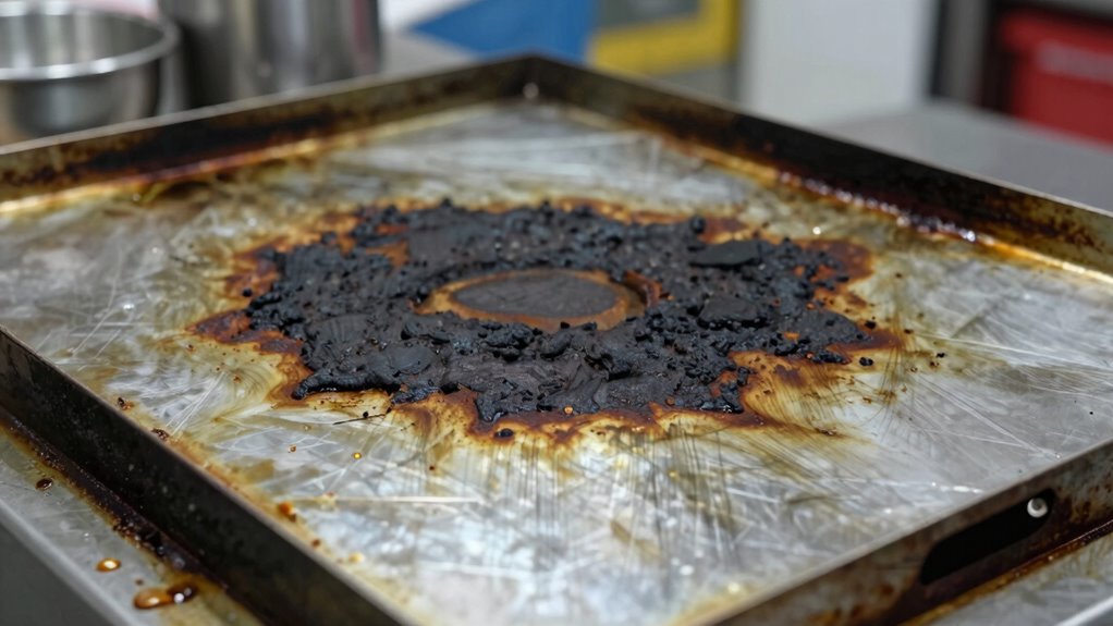 harsh cleaning damages griddles