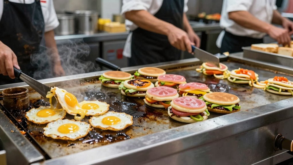 optimal griddle size efficiency