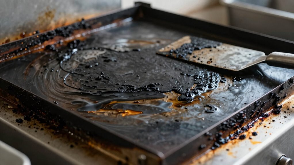 safe griddle cleaning practices