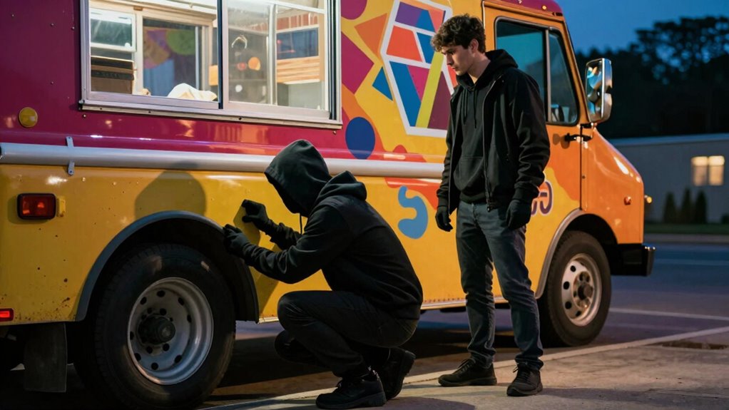 thieves target blind spots