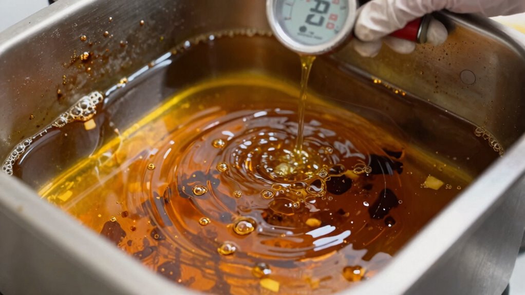 change oil when dark