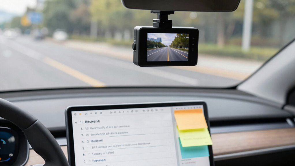 dash cam claim checklist