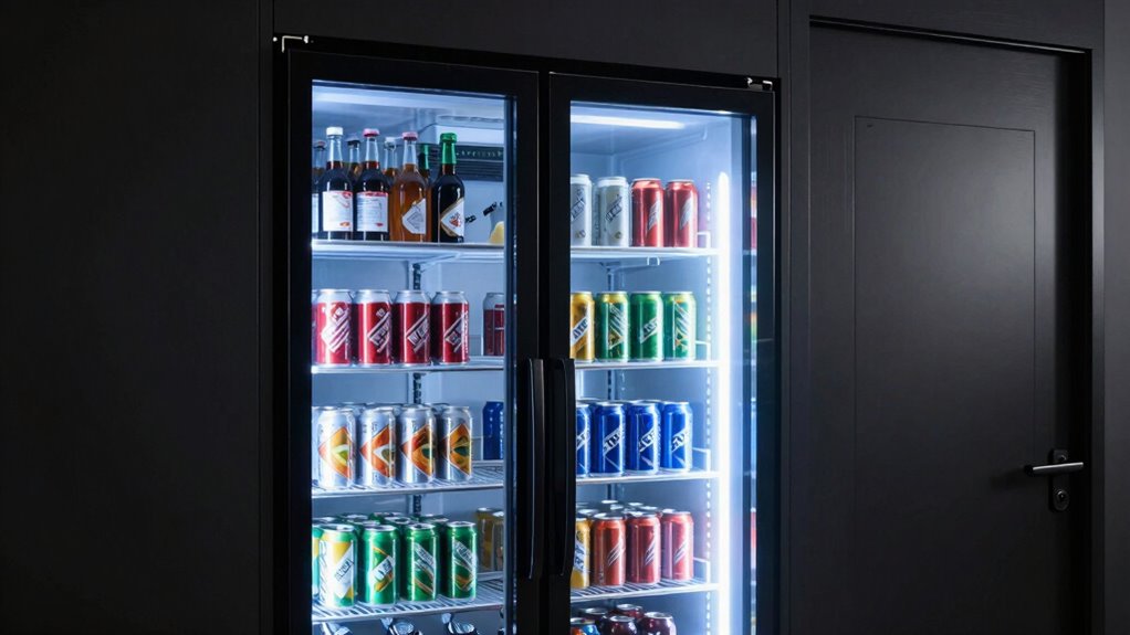 glass versus solid fridge doors