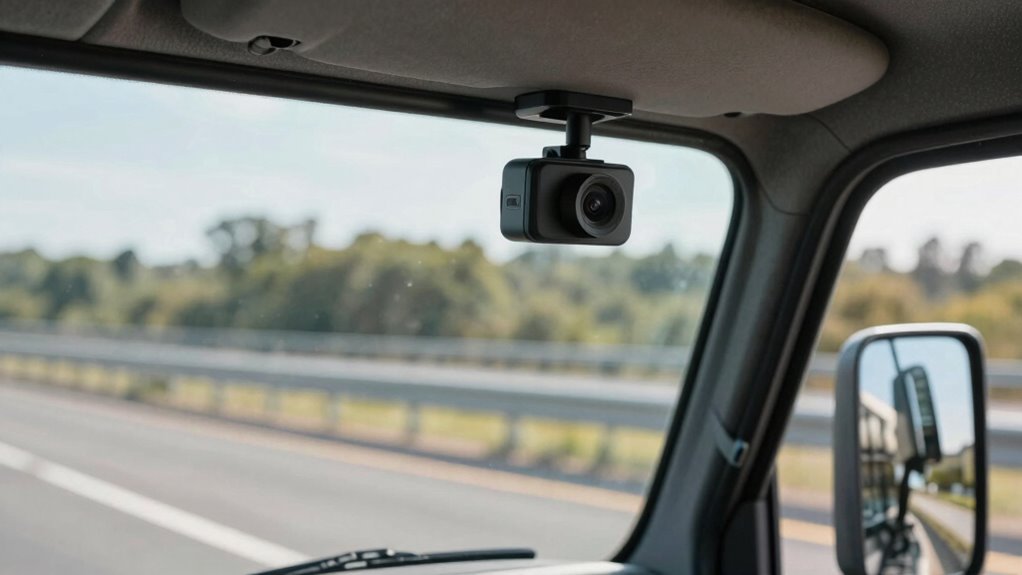 optimal truck dash cam placement