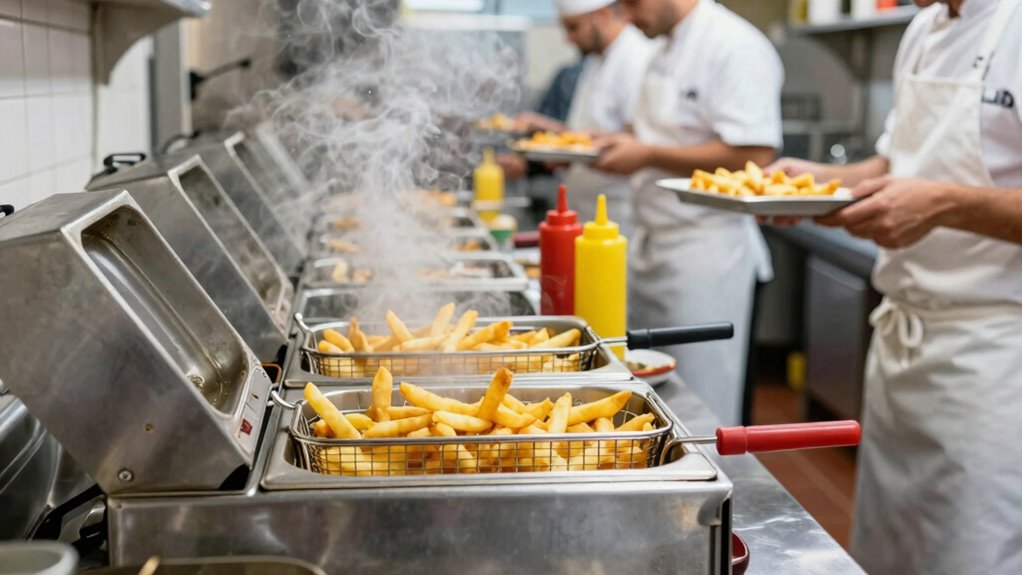 optimize fryer capacity and temperature