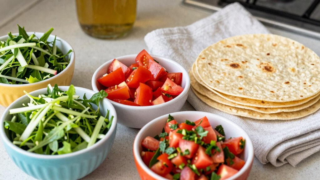 prepped toppings save time