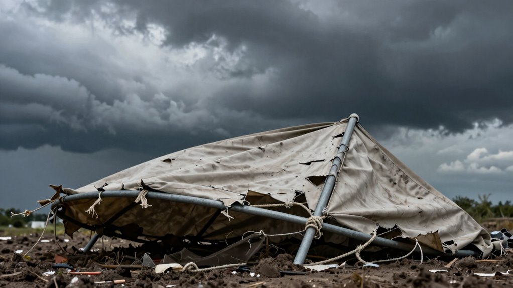 secure anchoring prevents wind damage