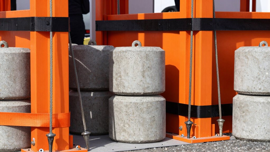 secure booth with proper weights