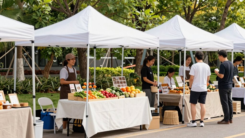 small event canopy versatility