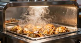 steam or heat lamp