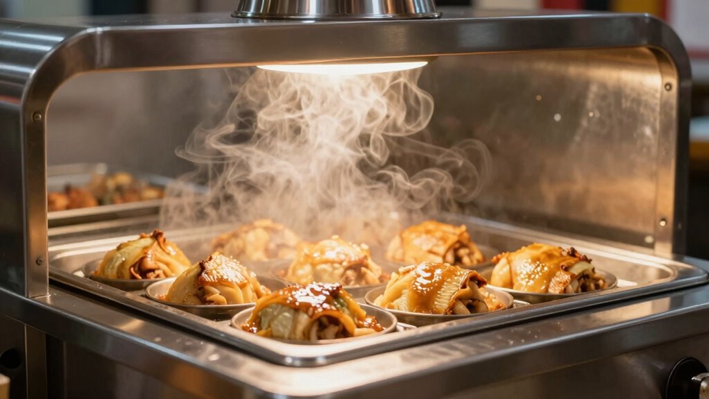 steam or heat lamp