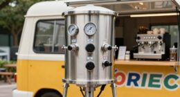 coffee truck water heating