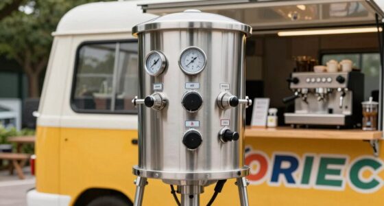 coffee truck water heating