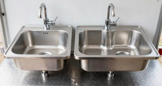 concession trailer sink comparison