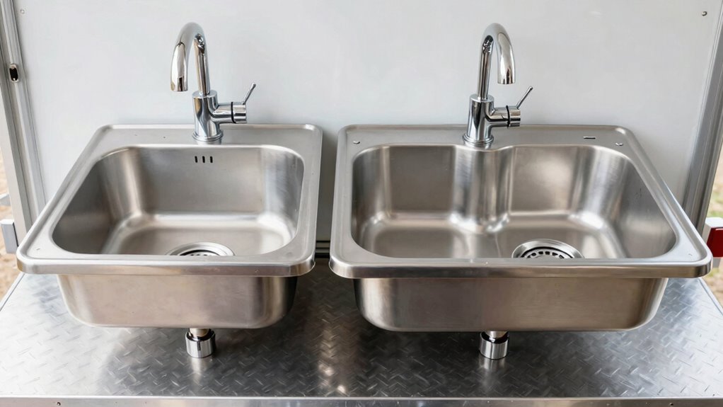 concession trailer sink comparison