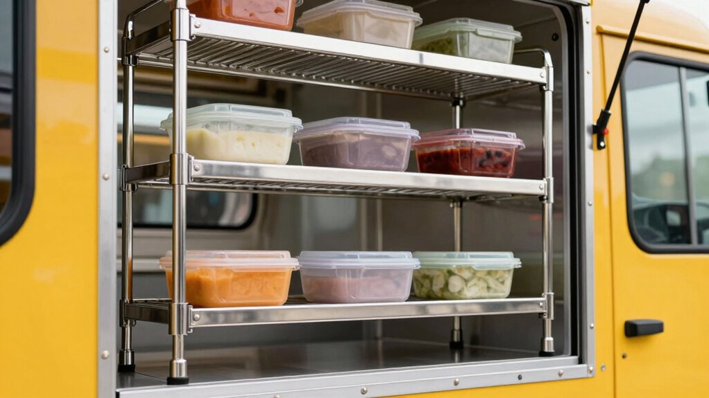custom stainless steel shelving