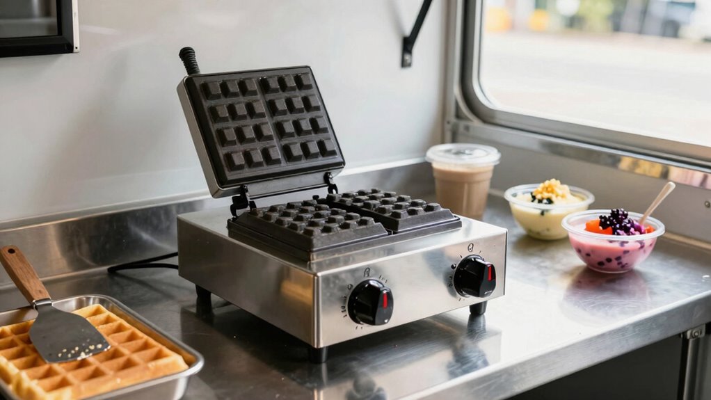 efficient mobile waffle kitchen
