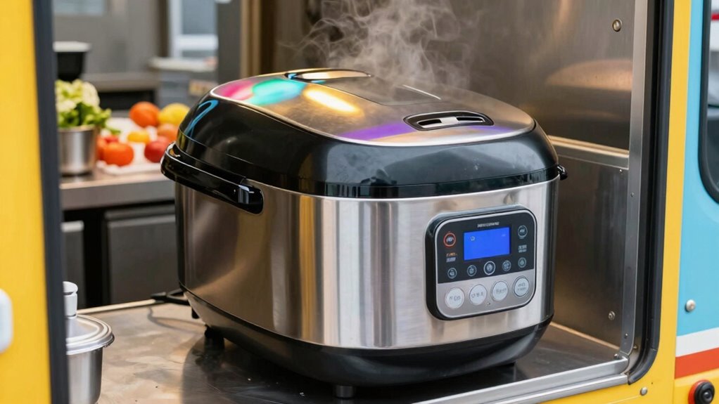 efficient safe mobile rice cooking