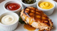 expanding menu with sauces