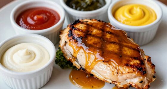 expanding menu with sauces