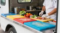 food truck cutting station
