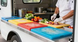 food truck cutting station