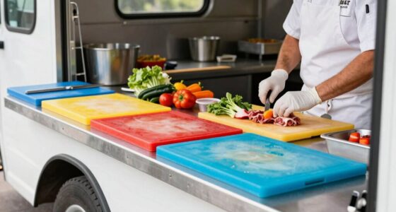 food truck cutting station