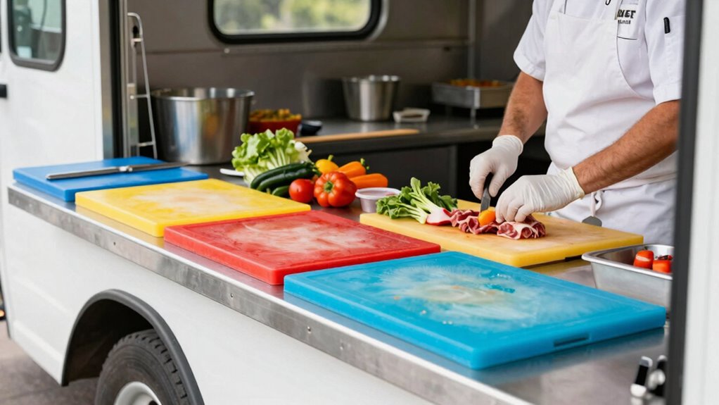 food truck cutting station