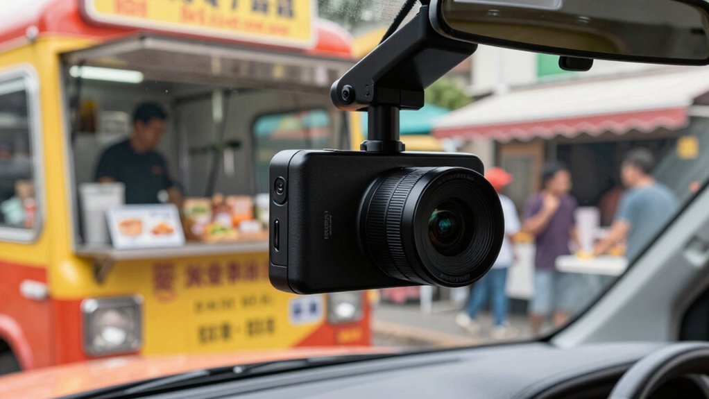 key features for food truck dash cams