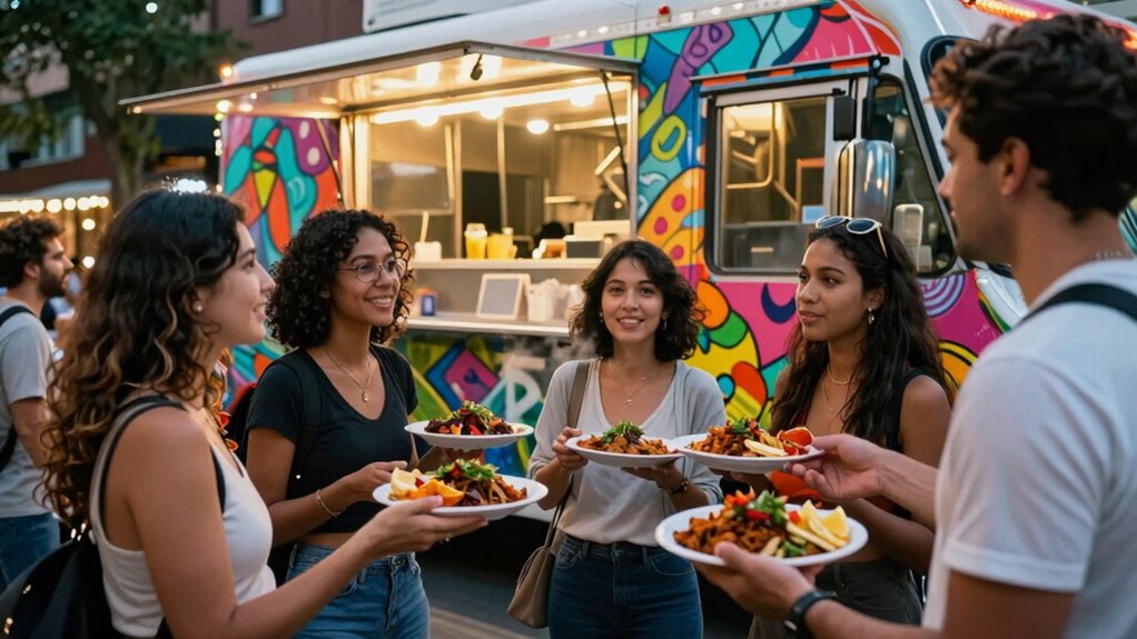 mobile food trucks showcase diverse cuisines