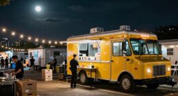nighttime event food arrangements