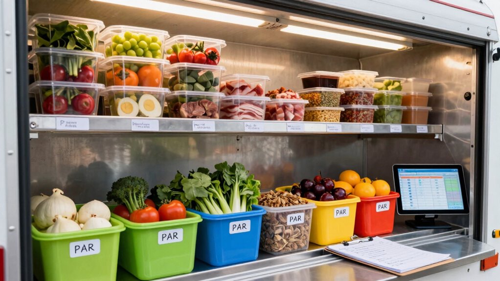 optimize food truck stock levels