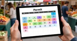 organized mobile vendor schedule