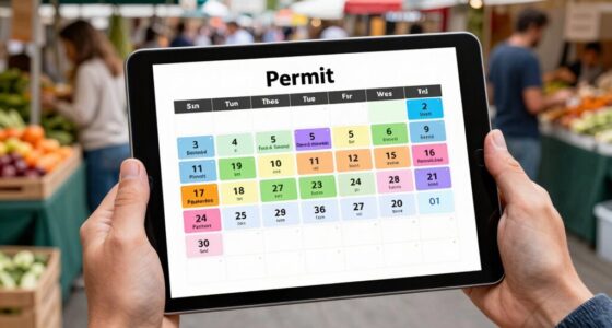organized mobile vendor schedule