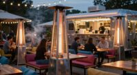 outdoor food truck heating