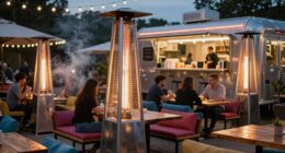 outdoor food truck heating
