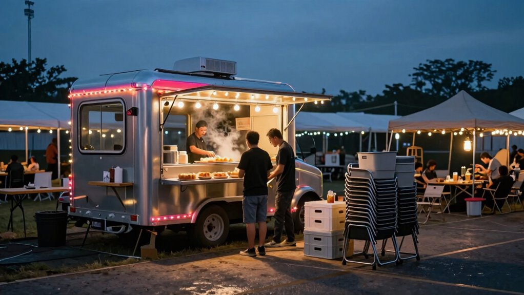 overnight food truck logistics