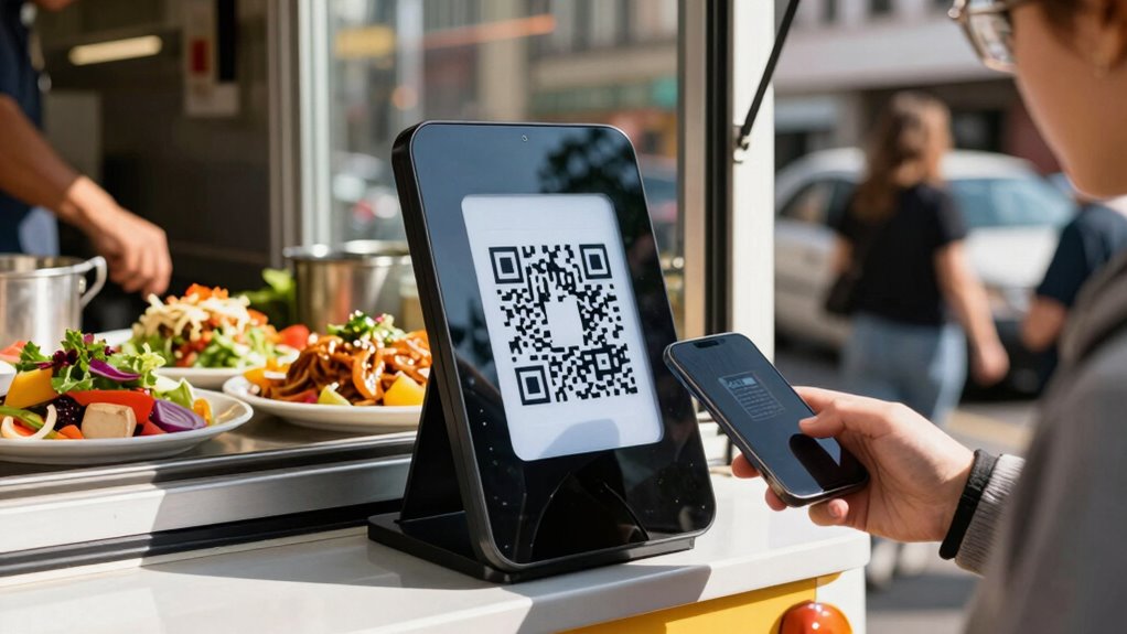 qr code food truck ordering