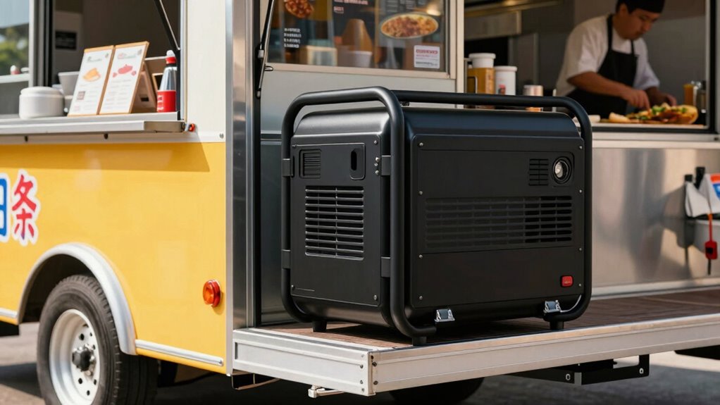 quiet efficient food truck generator