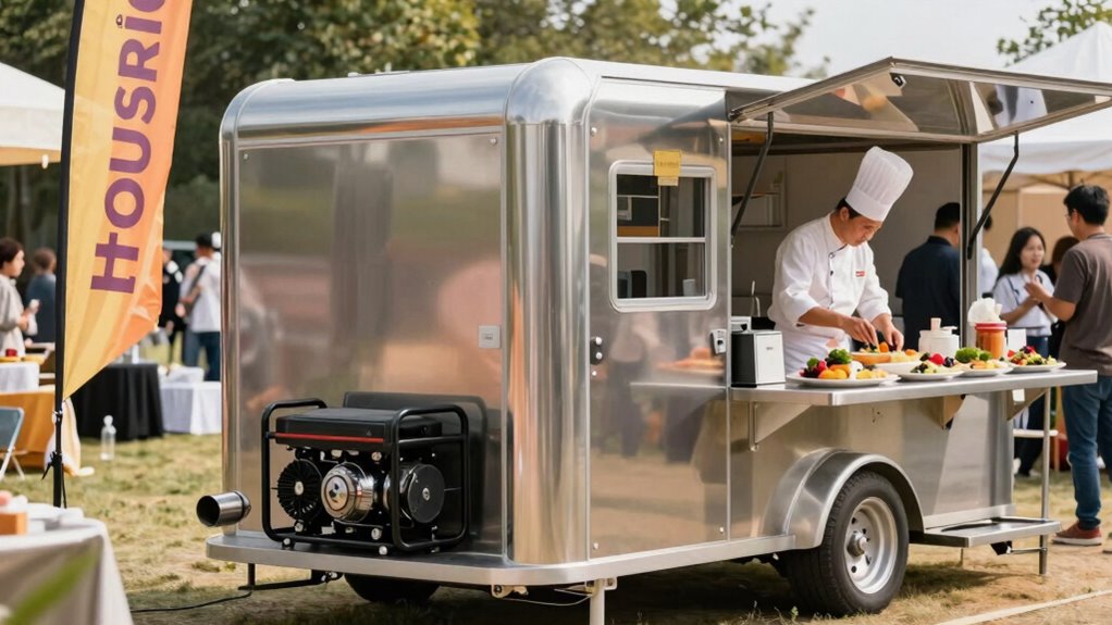quiet generators for events