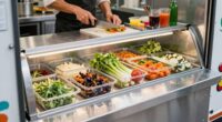 refrigerated food truck prep