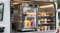 selecting dessert truck milkshake refrigerators