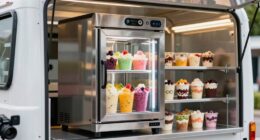selecting dessert truck milkshake refrigerators