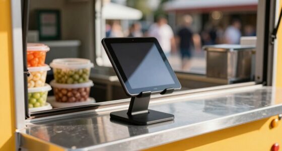 selecting food truck tablet stands