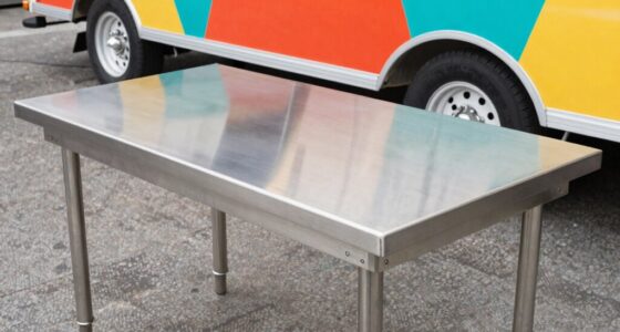selecting mobile food prep tables