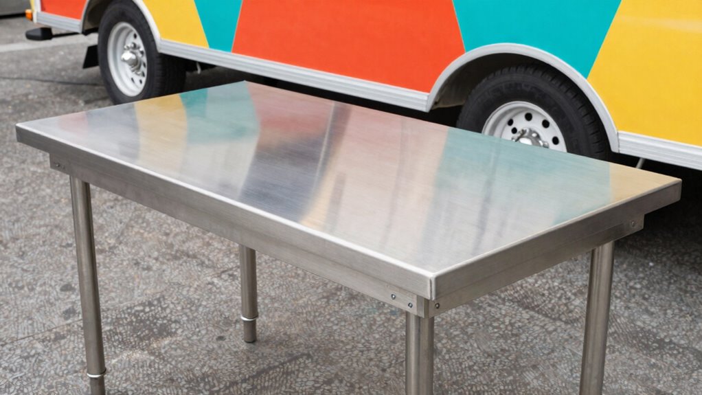 selecting mobile food prep tables