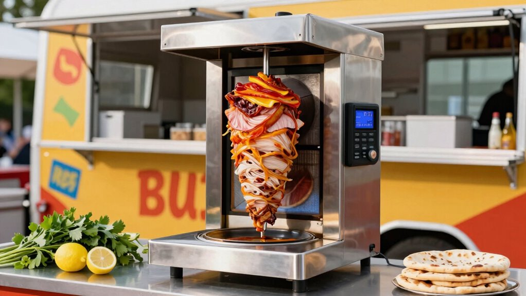 selecting suitable food truck gyro broilers