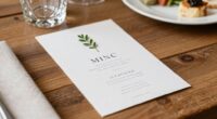 streamlined menus for events