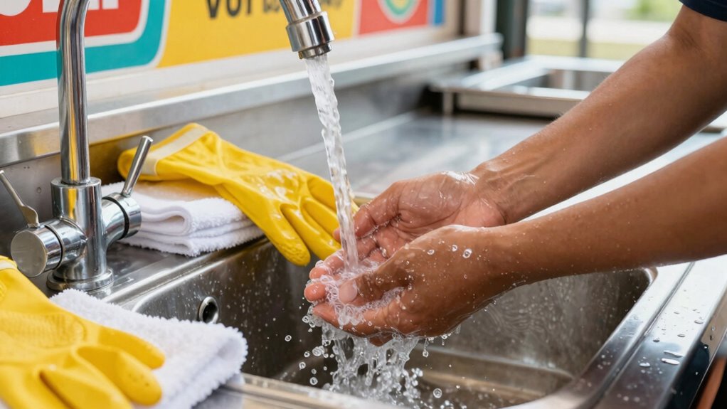thorough frequent handwashing practices