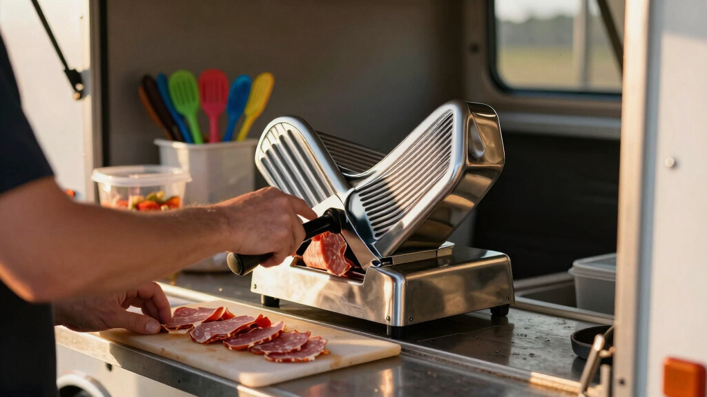 8 Best Compact Meat Slicers for Small Food Trailers in 2026